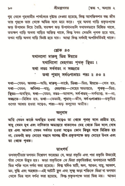  শ্রীমদ্ভাগবত, ৭ম স্কন্ধ-পৃষ্ঠা নং- ৯০ 
