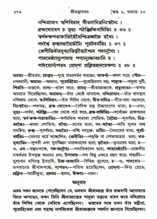 শ্রীমদ্ভাগবত, ৯ম স্কন্ধ-পৃষ্ঠা নং- ২৭৬