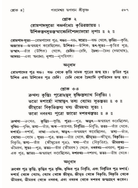 শ্রীমদ্ভাগবত, ৯ম স্কন্ধ-পৃষ্ঠা নং- ৫৮৭