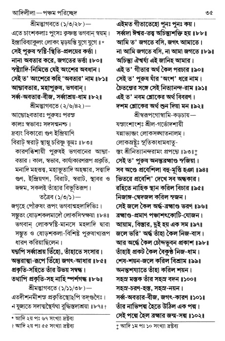  শ্রীচৈতন্য চরিতামৃত পৃষ্ঠা নং- ৩৫ 
